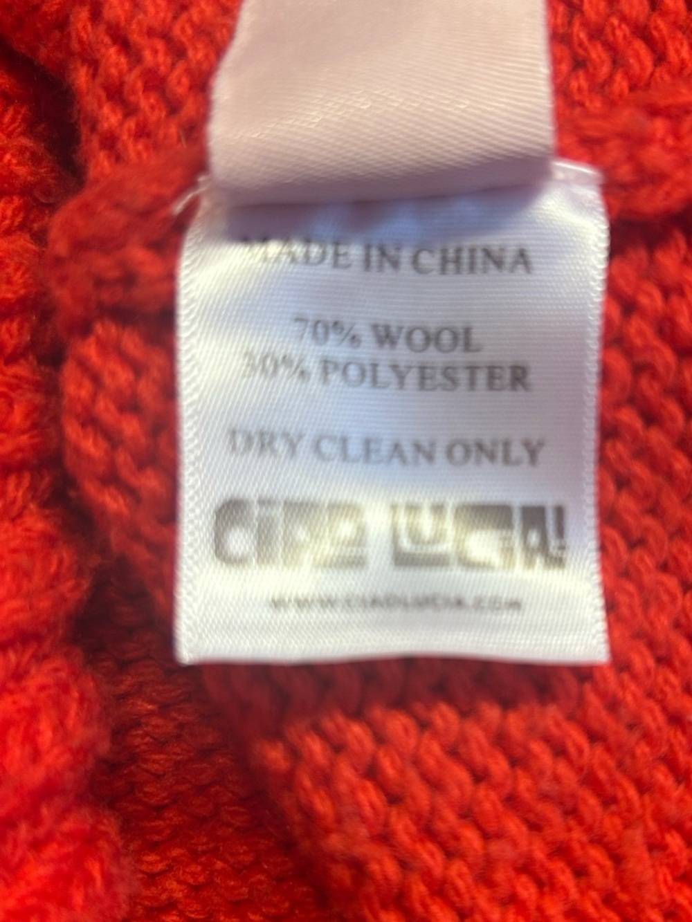 Ciao Lucia Women’s Red Belinha Pullover Sweater, Size Medium - Picture 14 of 14